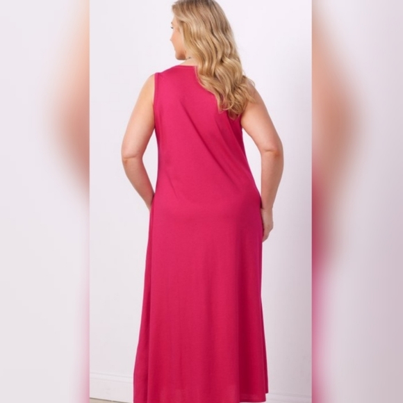 Soft Surroundings Dresses & Skirts - Soft Surroundings Santiago Sleeveless Maxi Dress With Pockets - Size Large
